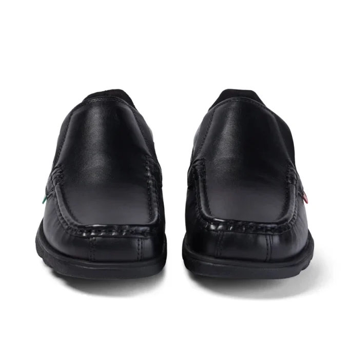 Fragma Slip voor jongens, zwart leer