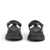Jeugd Dames Kenzi Leren Sandalen Zwart