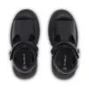 Jeugd Dames Kenzi Leren Sandalen Zwart