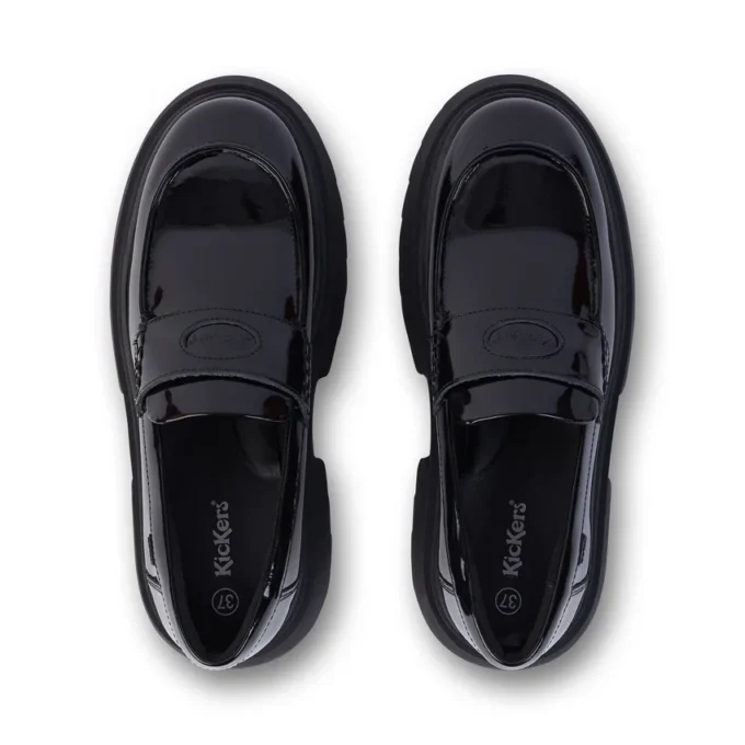 Jeugd Dames Kenzi Loafer Leer Zwart Jeugd Dames Kenzi Loafer Leer Zwart