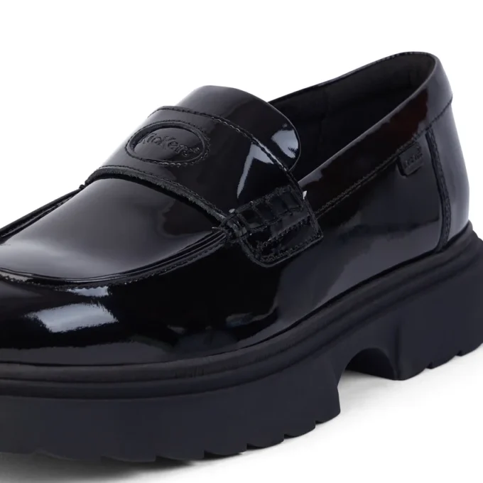 Jeugd Dames Kenzi Loafer Leer Zwart Jeugd Dames Kenzi Loafer Leer Zwart