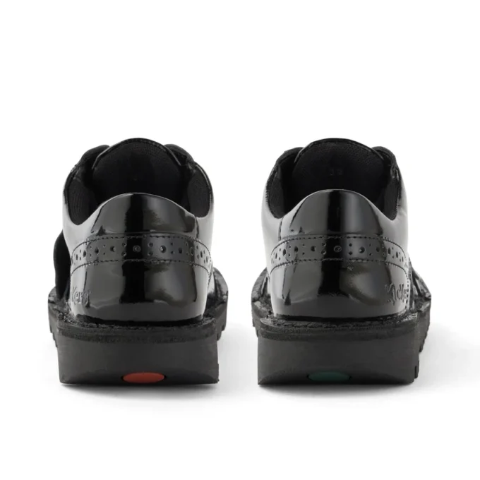 Jeugd Dames Kick Lo Brogue Lakleer Zwart