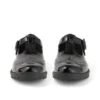 Jeugd Dames Lachly Brogue T-bar Lakleer Zwart