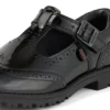 Jeugd Dames Lachly Brogue T-bar Lakleer Zwart