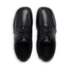 Jeugd Heren Fragma Lace 4 Eyelet Leer Zwart