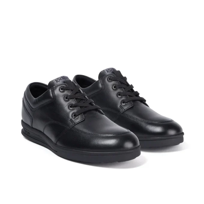 Jeugd Heren Troiko Lace Leer Zwart