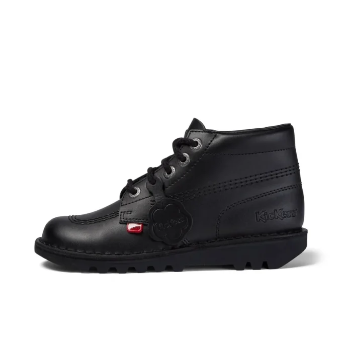 Jeugd Unisex Kick Hi Leer Zwart