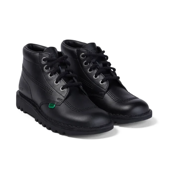 Jeugd Unisex Kick Hi Leer Zwart