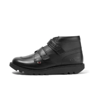 Jeugd Unisex Kick Hi Vel Leer Zwart