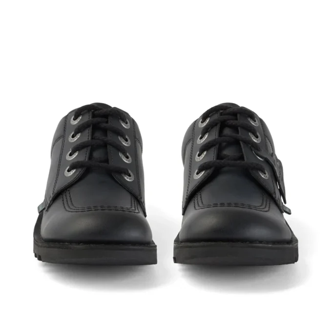 Jeugd Unisex Kick Lo Leer Alternatief Zwart