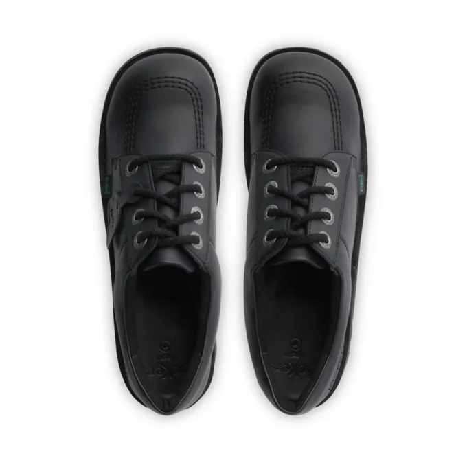 Jeugd Unisex Kick Lo Leer Alternatief Zwart