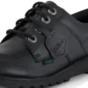 Jeugd Unisex Kick Lo Leer Alternatief Zwart