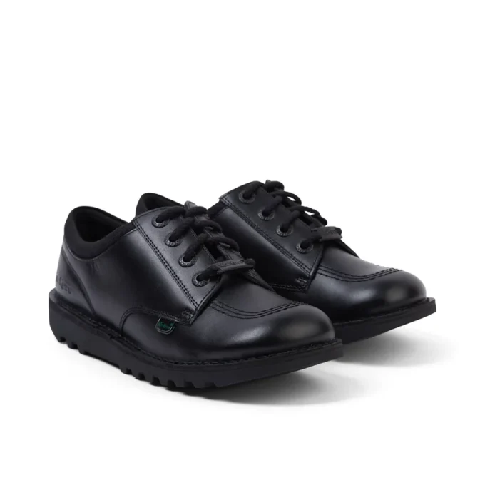 Jeugd Unisex Kick Lo Mix Mesh Leer Zwart