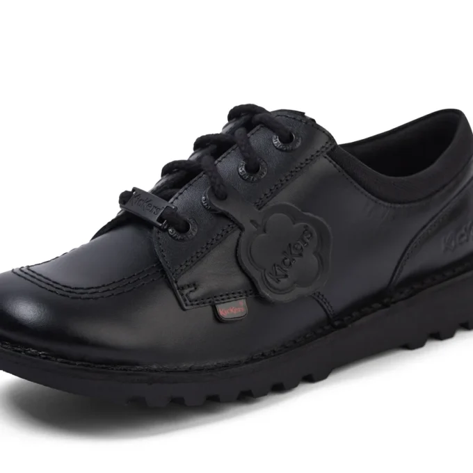 Jeugd Unisex Kick Lo Mix Mesh Leer Zwart