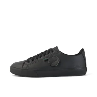 Tovni Lacer voor volwassenen, unisex, leerlook, zwart