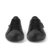 Tovni Lacer voor volwassenen, unisex, leerlook, zwart