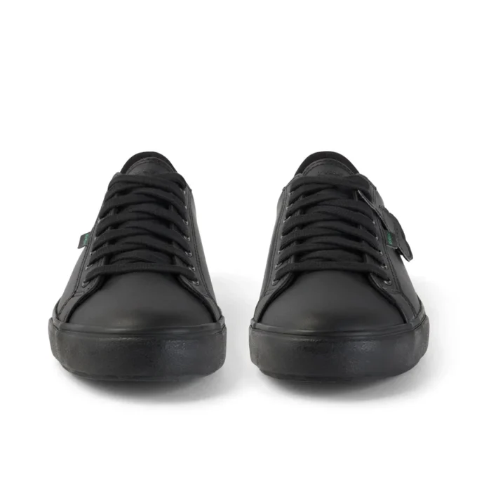 Tovni Lacer voor volwassenen, unisex, leerlook, zwart