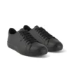 Tovni Lacer voor volwassenen, unisex, leerlook, zwart