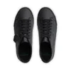 Tovni Lacer voor volwassenen, unisex, leerlook, zwart
