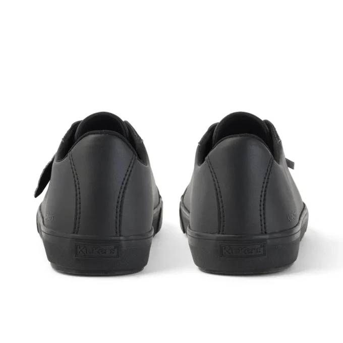 Tovni Lacer voor volwassenen, unisex, leerlook, zwart