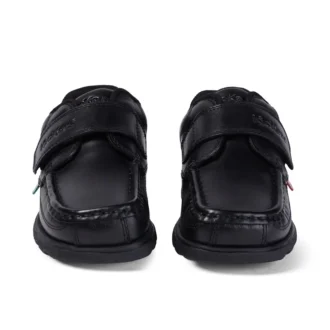 Junior jongens Fragma Strap leer zwart