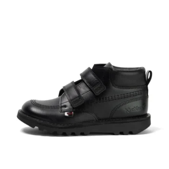 Junior jongens Kick Hi Roll leer zwart