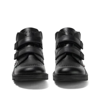 Junior jongens Kick Hi Roll leer zwart
