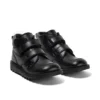 Junior jongens Kick Hi Roll leer zwart