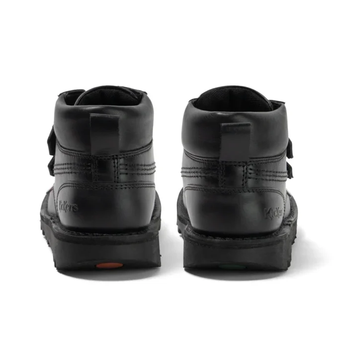Junior jongens Kick Hi Roll leer zwart