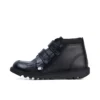 Junior jongens Kick Hi Scuff leer zwart