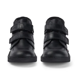 Junior jongens Kick Hi Scuff leer zwart