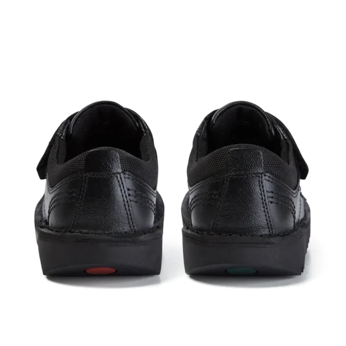 Junior jongens Kick Lo Scuff leer zwart