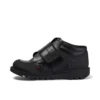Junior jongens Kick Mid Scuff leer zwart