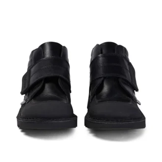Junior jongens Kick Mid Scuff leer zwart