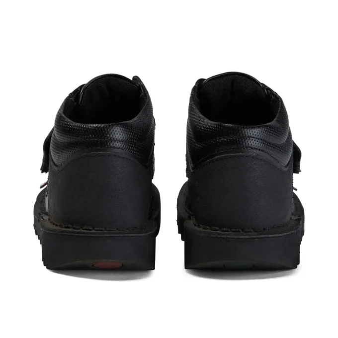 Junior jongens Kick Mid Scuff leer zwart