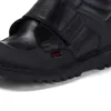 Junior jongens Kick Mid Scuff leer zwart