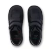 Junior jongens Kick Scuff Twin leer zwart