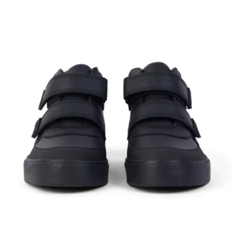 Junior jongens Tovni Scuff Hi leer zwart