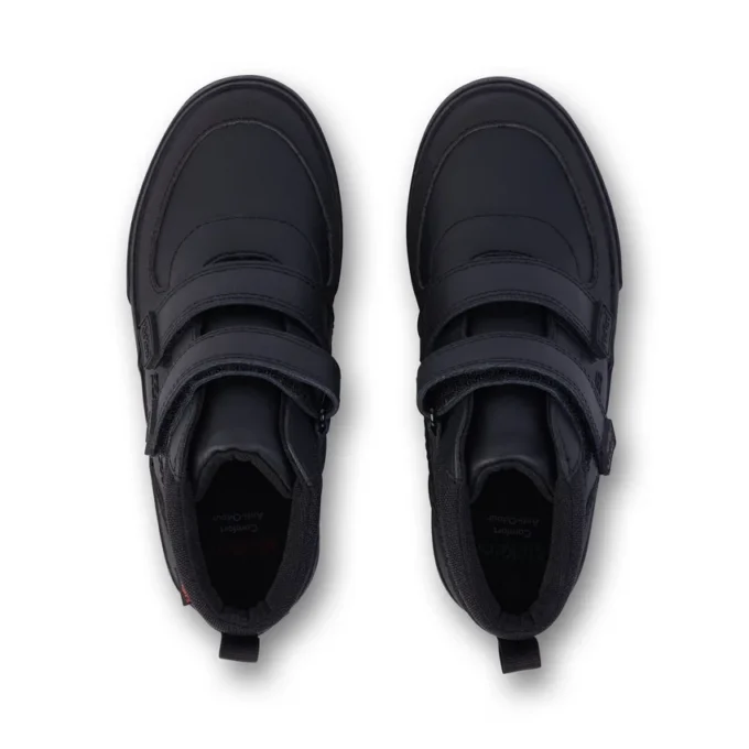 Junior jongens Tovni Scuff Hi leer zwart