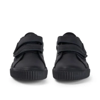 Junior jongens Tovni Twin Flex leer zwart
