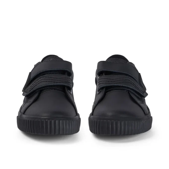 Junior jongens Tovni Twin Flex leer zwart