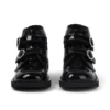Junior meisjes Kick Hi Meadow lakleren laarzen zwart