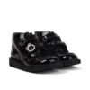 Junior meisjes Kick Hi Meadow lakleren laarzen zwart