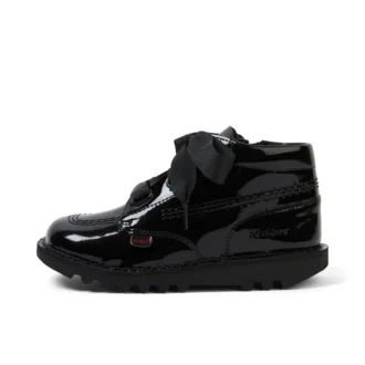 Junior meisjes Kick Hi Ribbon laksleer zwart