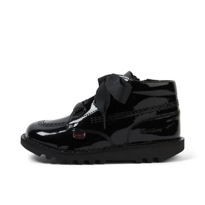 Junior meisjes Kick Hi Ribbon laksleer zwart