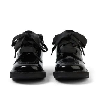 Junior meisjes Kick Hi Ribbon laksleer zwart