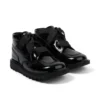 Junior meisjes Kick Hi Ribbon laksleer zwart