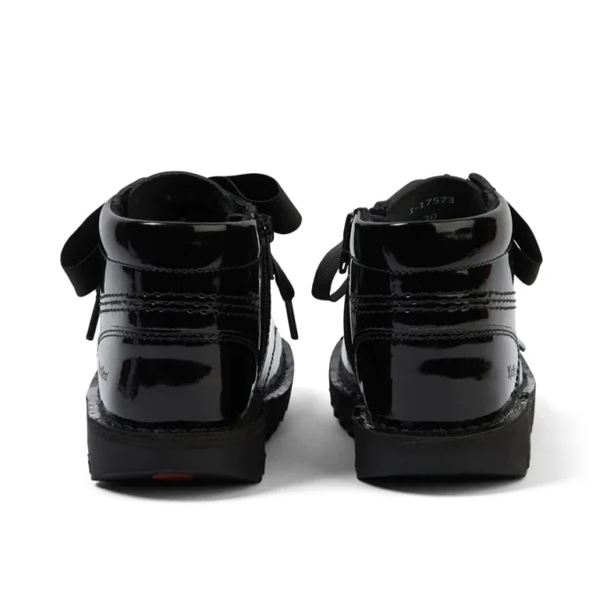 Junior meisjes Kick Hi Ribbon laksleer zwart