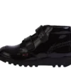 Junior meisjes Kick Hi Vel Brogue lakschoen zwart