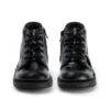 Junior meisjes Kick Hi Zip leer-alternatief lakleer zwart